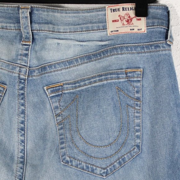 True Religion Jennie Curvy Ankle Raw Hem Jeans 40 - Picture 8 of 14
